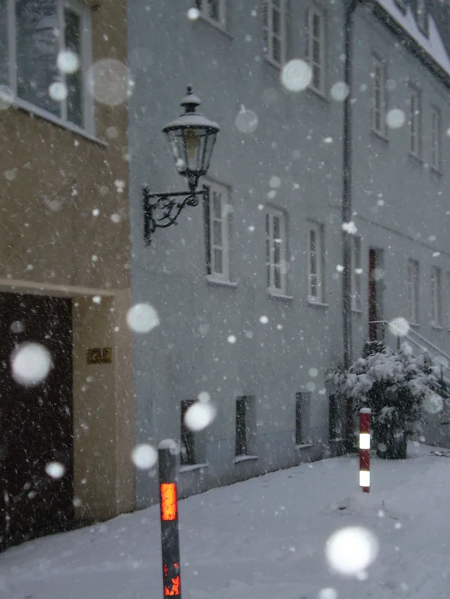 Schnee in Augsburg
