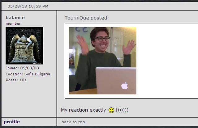 `Ich betrat das NIN-Forum und traf dort lauter nette Leute, die sich genau so freuten, wie ich.`