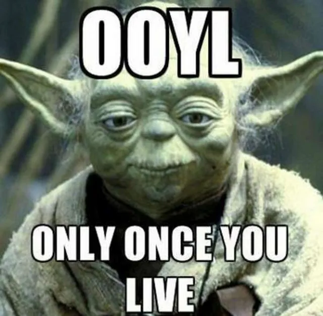 `YOLO - You only live once`