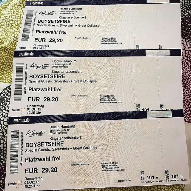 `Boysetsfire live im Docks`