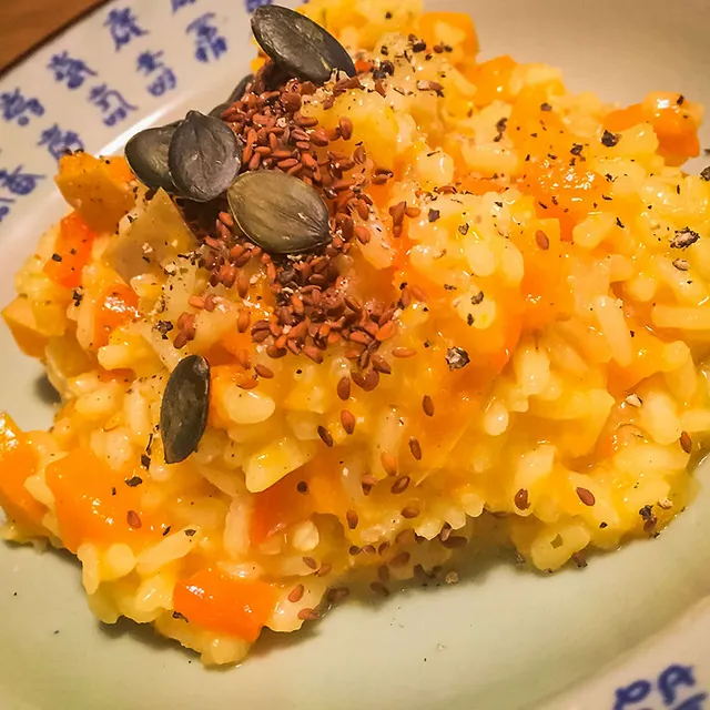 Veganes Kürbisrisotto