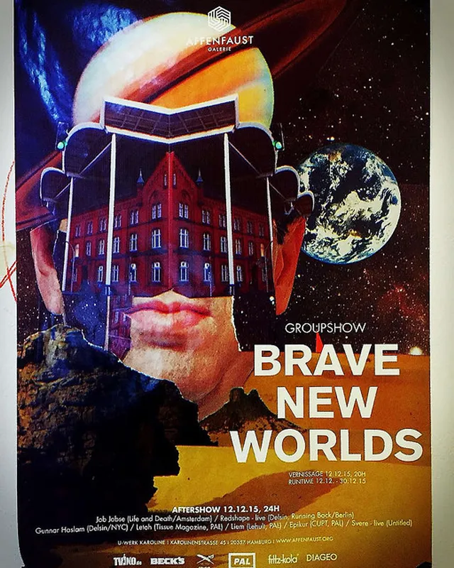 "Brave New Worlds" by Affenfaust Galerie im Volt Hamburg