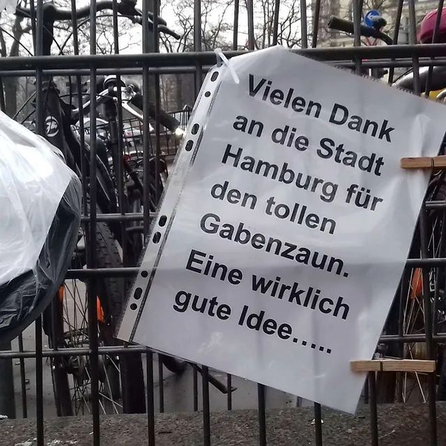 Der Hamburger Gabenzaun