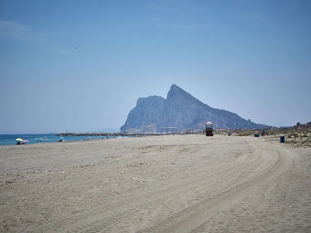 Blick auf den Felsen von Gibraltar