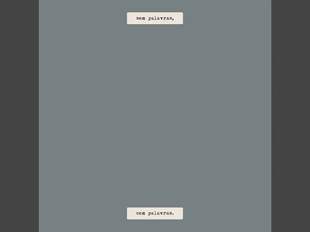 `Homem em Catarse - Cem Palavras – Sem Palavras (1)`