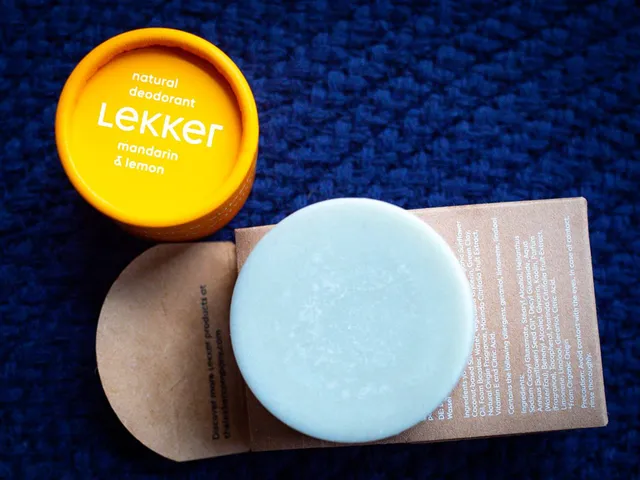 lekker Deodorant "Mandarine & Zitrone" und Gesichtsreiniger